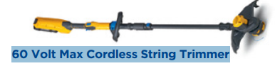 60 Volt Max Cordless String Trimmer